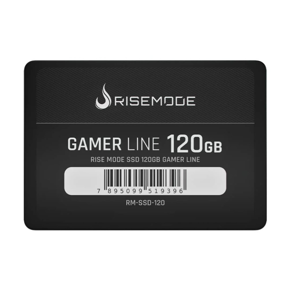 SSD Rise Mode Gamer Line , 120GB , SATA III , 2.5" , Leitura 530MB/s , Gravação 520MB/s