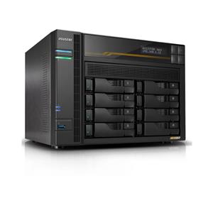 Storage Asustor AS6808T  , 08 Baias , PCIe , USB4 , 10 GBe , Preto
