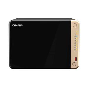 Storage Nas Qnap 6 Baias Para HD e SSD Preto TS-664-8G-US