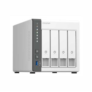 Storage Qnap TS-433-4G , NAS QNAP , Arm Cortex-a55 2.0Ghz , 4GB , Torre Sem HD , Branco