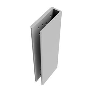 Suporte Fechadura Porta de Vidro AGL , Encaixe , AL150 , AL200 , Sem Furação , Cinza