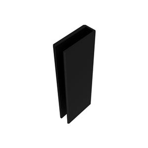 Suporte Fechadura Porta de Vidro AGL , Encaixe , AL150 , AL200 , Sem Furação , Preto