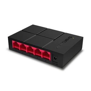 Switch Mercusys MS105G , 5 Portas Gigabit RJ45 , 10/100/1000 Mbps , Plug and Play , Não Gerenciável , Desktop , LiteWave