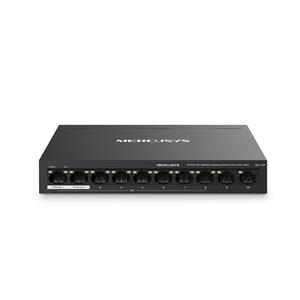 Switch MERCUSYS MS110P , 10 portas , 10/100 Mbps , 8 Portas PoE+ , Preto