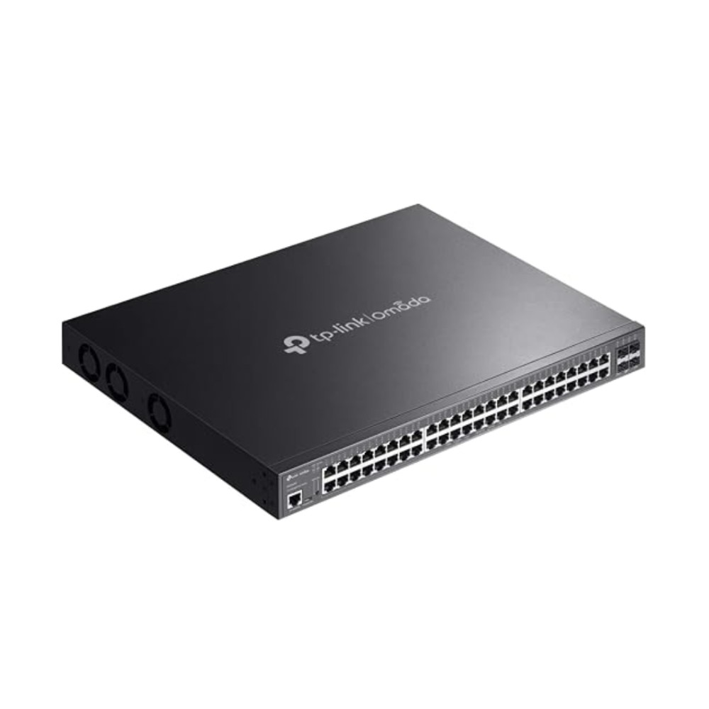 Switch Gerenciável Gigabit PoE+ , TP-Link , 48 Portas Gigabit + 4 SFP+ 10G , TL-SG3452XP , Preto
