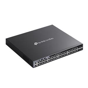 Switch TP-Link SG6654X 54 Portas , com 48 Portas Gigabit e 6 Slots SFP+ de 10 Gbps , Gerenciável , L3 Empilhável
