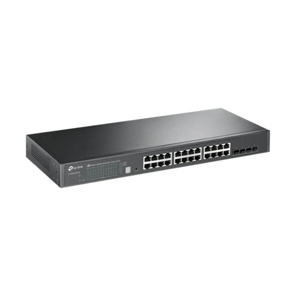 Switch Gerenciável , TP-Link , 24 Portas Gigabit , 4 Slots SFP+ 10G , TL-SG3428X , Preto