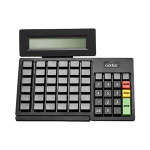 Teclado para PDV Gertec , Com Display , 55 Teclas , USB , Progamavél , Tela LCD , Preto - 00409634
