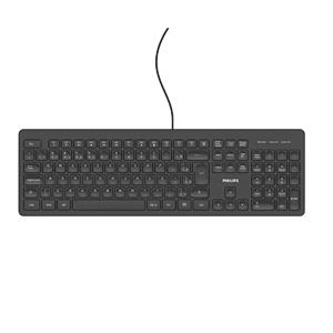 Teclado Philips SPK6208B , ABNT2 , USB , Preto