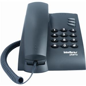 Telefone Pleno C/Chave Preto Intelbras
