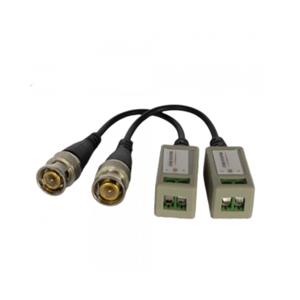 Transformador Balun de Vídeo FC , 1 par , UTP ,  AHD,CVI,TVI , Preto 
