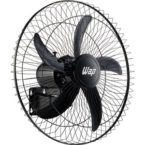 Ventilador de Parede WAP Rajada PRO 60cm , 135W , com 5 Pás , com 3 Velocidades , Bivolt , Preto
