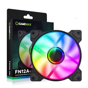 Ventoinha Para Computadores Gammemax , RGB , 120mm , Preto - FN12A-S6I-B
