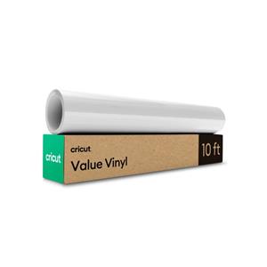 Cricut Smart Vinil Permanente Branco -  13,9 cm x 3 m , Sem a Necessidade de Base de Corte. Perfeito para produção em alta escala
