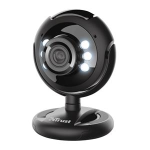 Webcam , Trust , Spotlight , Com Flash , Luzes Led , Microfone Integrado , Sensor De 640 X 480,Preto