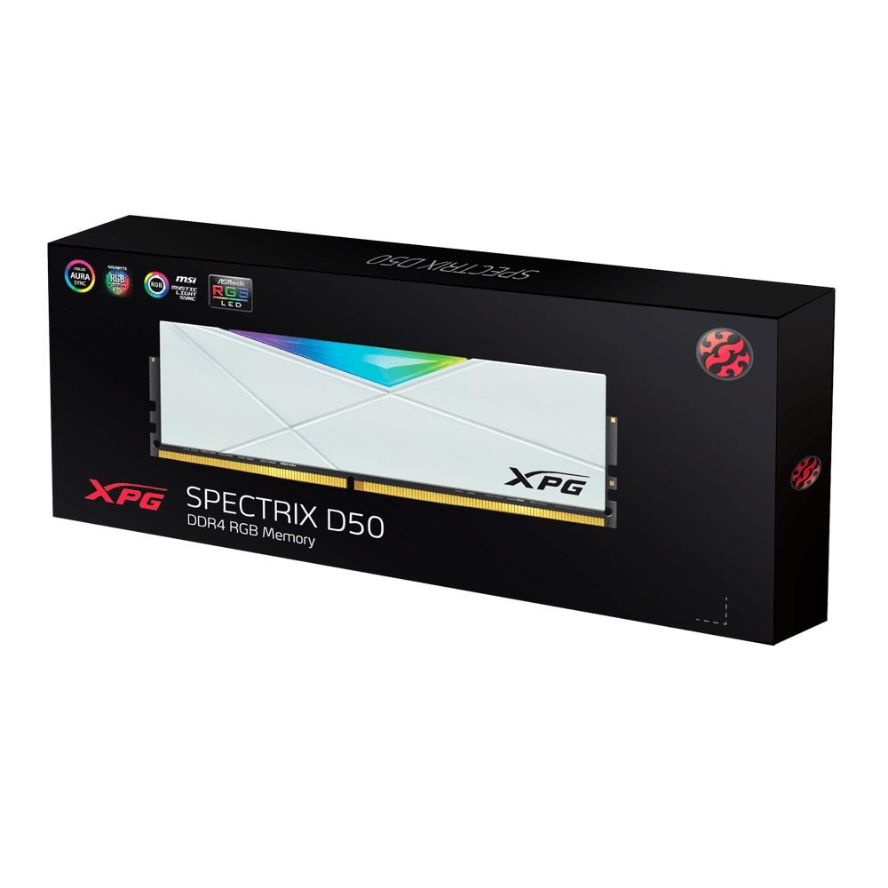 Memória XPG Spectrix D50 U-DIMM 16GB 3200MHz DDR4 RGB