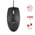 Mouse Trust Basi Mini, 1000 DPI, 3 Botões, USB, Preto