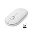 Mouse Sem Fio Logitech Pebble M350, 1000 DPI, 3 Botões, Slim, Branco