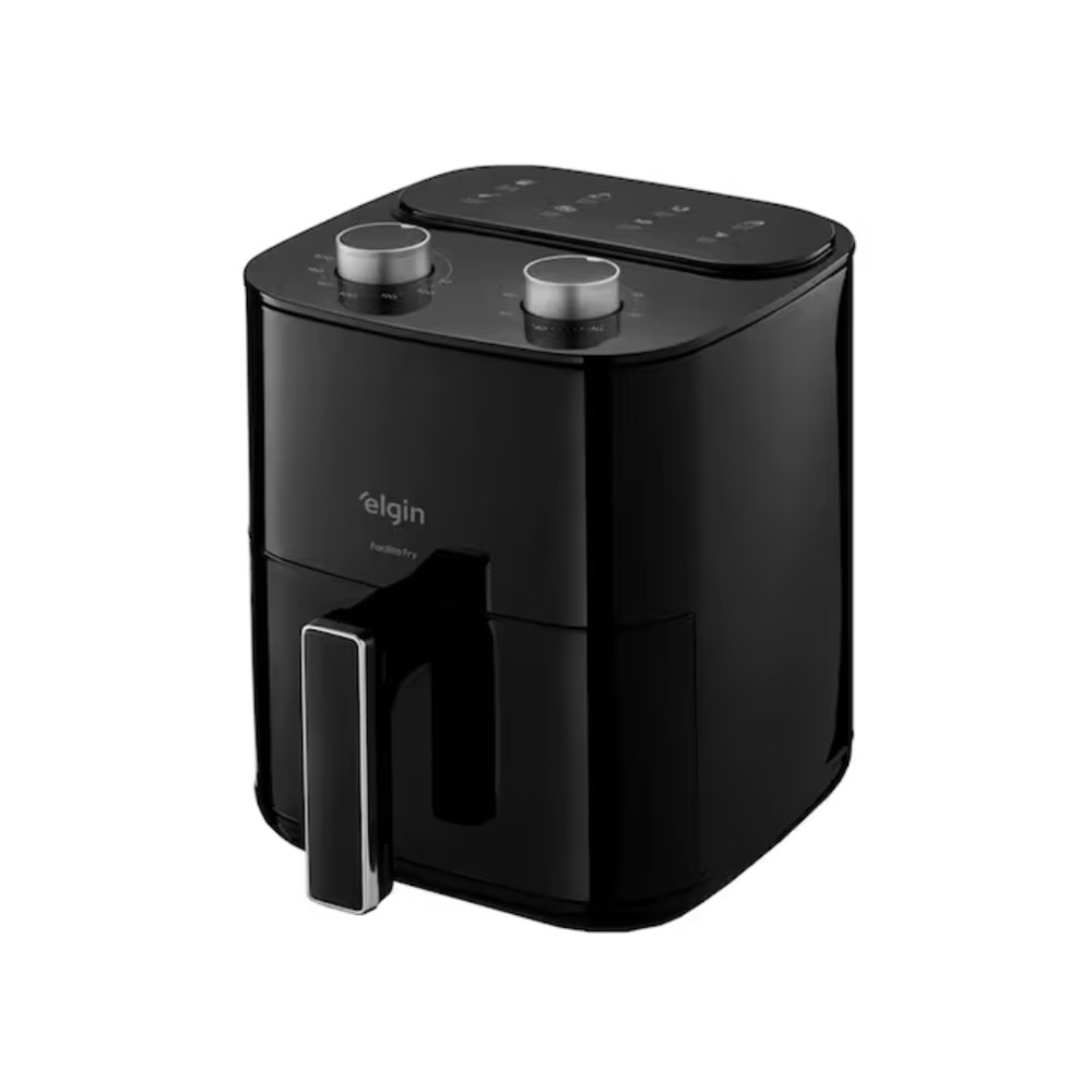 Fritadeira Air Fryer 3,5L, Elgin, 1400W, 220V, Controle de Temperatura 80°C a 200°C, Preto