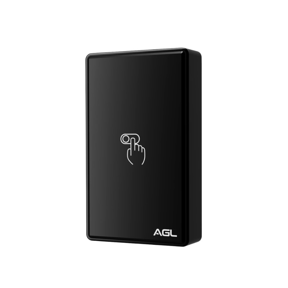 Acionador de Fechadura AGL Touch, Touch e Remoto 433MHz, 12VDC, Alcance 20m, AF12CR, Preto