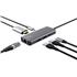 Adaptador USB-C Trust Dalyx MULT, USB 3.0, 6 Portas, 100W, 5 Gbps, Prata