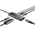 Adaptador USB-C Trust Dalyx MULT, USB 3.0, 6 Portas, 100W, 5 Gbps, Prata