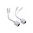 Cabo Injetor FC- FCINJPON, CFTV, 18.5 cm, Cat6, Branco