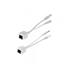 Cabo Injetor FC- FCINJPON, CFTV, 18.5 cm, Cat6, Branco