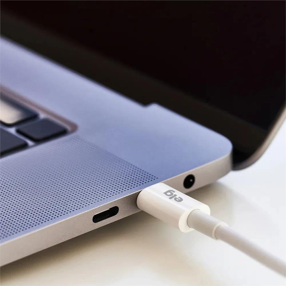 Cabo Usb-C ELG TC60, 3.0a, 1 Metro, Branco