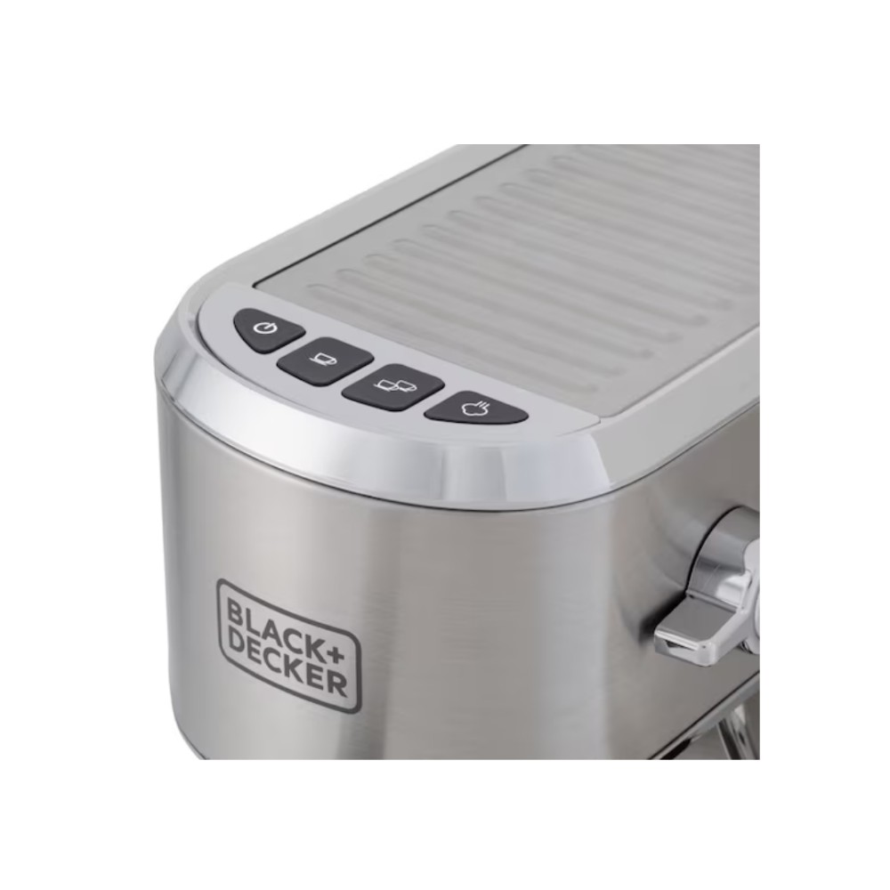 Cafeteira Espresso Automática Black+Decker Gourmand Gris, 20 Bar, Cápsulas e Café em Pó, 220V, CEA1200G-B2