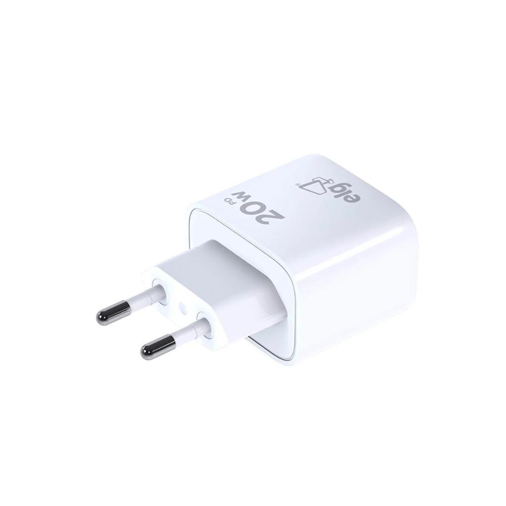 Carregador ELG WCPD, Usb Tipo-c, Power Delivery, 20w, Branco
