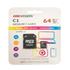 Cartão de Memória Hiksemi, 64GB, MicroSD, com Adaptador