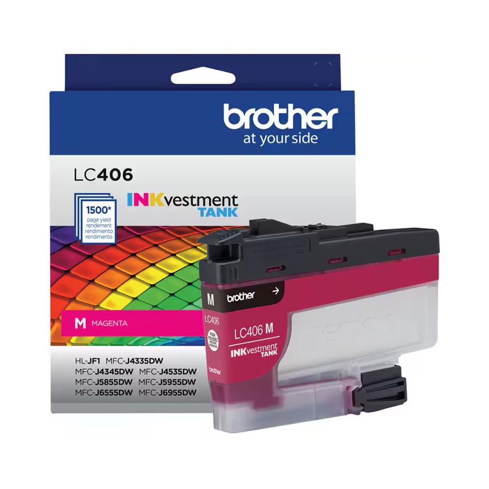 Cartucho de Tinta Brother LC406MS Magenta