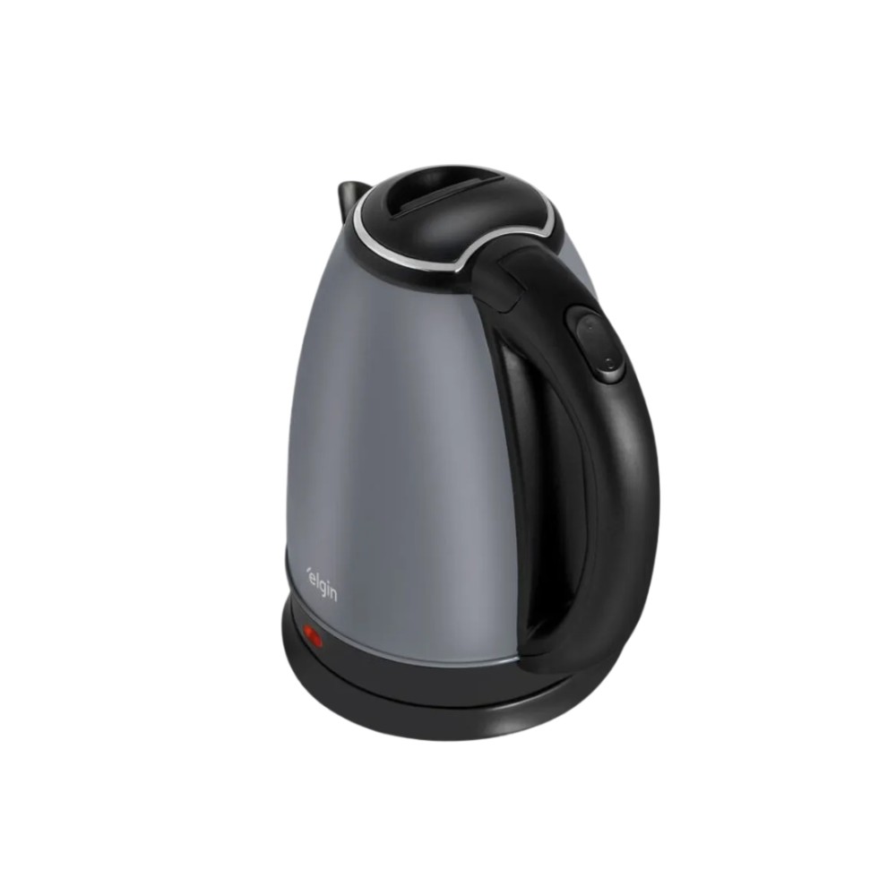 Chaleira Elétrica Elgin, 1,8 Litros, Aço Inoxidável, Sem Fio, Cinza, 42CHA1002000