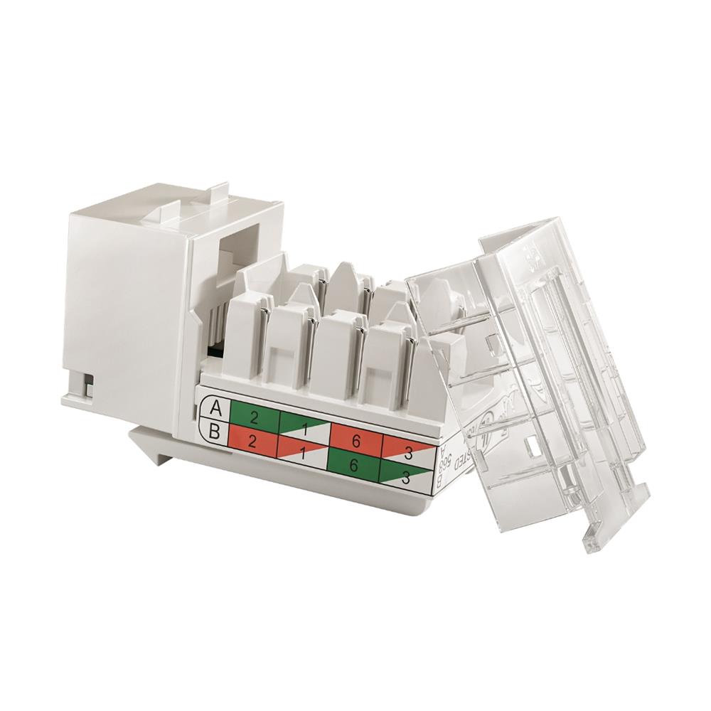 Conector Fêmea Sohoplus Cat6 T568A/B Branco