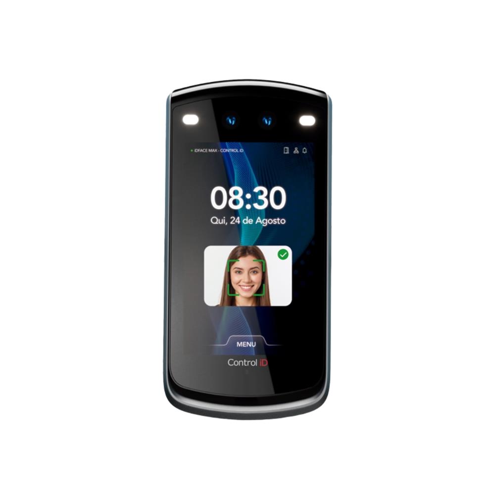 Controlador de Acesso Facial Control iD iDFace, Display 3,5”, USB, Wi-Fi/Bluetooth, Preto