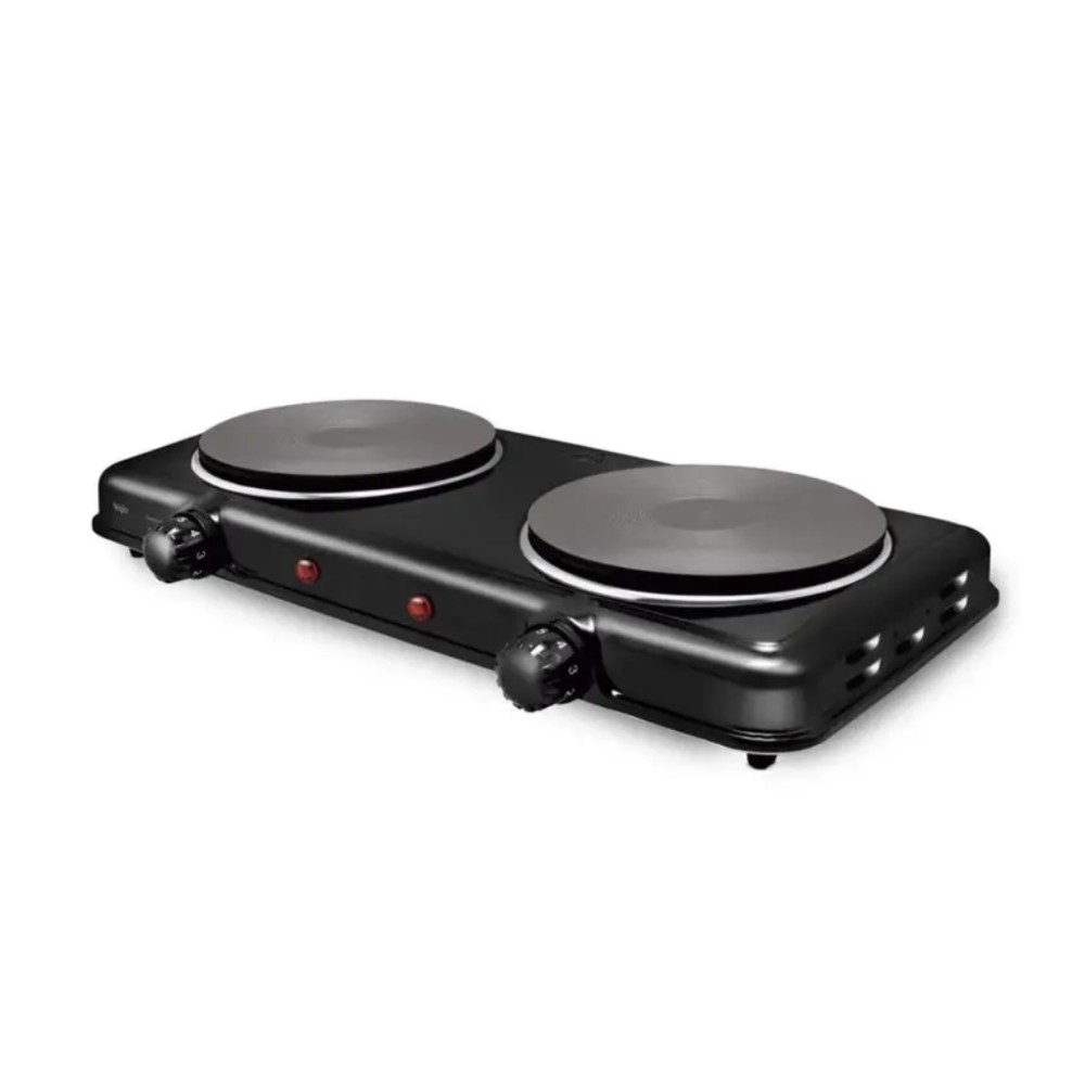 Cooktop Elétrico Elgin Double Cook, 2 Bocas, 2000W, 5 Níveis de Temperatura, Portátil, 220V