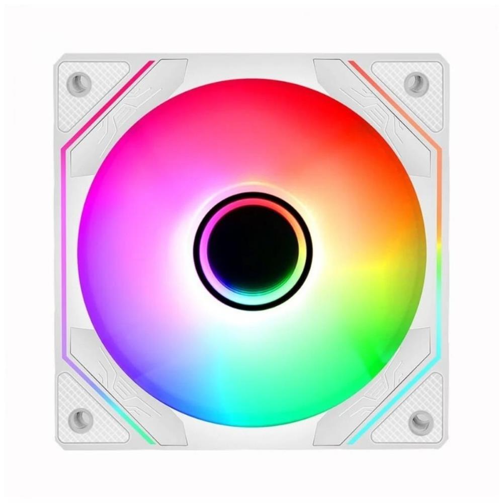 Cooler Fan Gamer Liketec Enigma, ARGB, 120mm, Reverse, Branco - LF-UNARGB-ENIGMA-2103