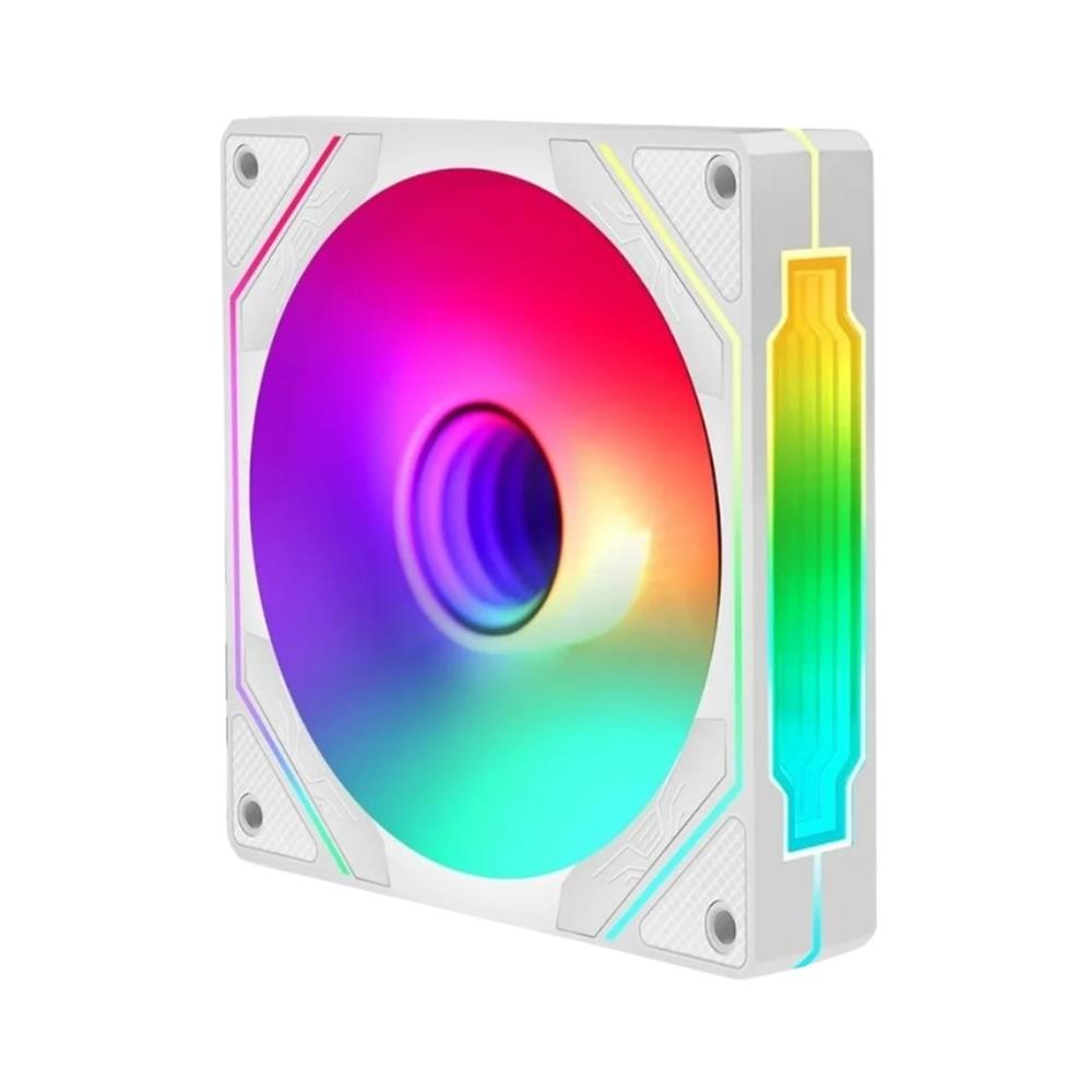Cooler Fan Gamer Liketec Enigma, ARGB, 120mm, Reverse, Branco - LF-UNARGB-ENIGMA-2103