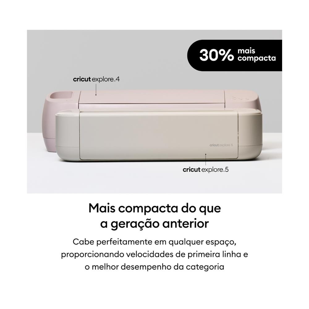 Cricut Explore 5 Kit Essencial - Máquina de Corte Inteligente 30,5 cm com Bluetooth, Corta Mais de 100 Materiais