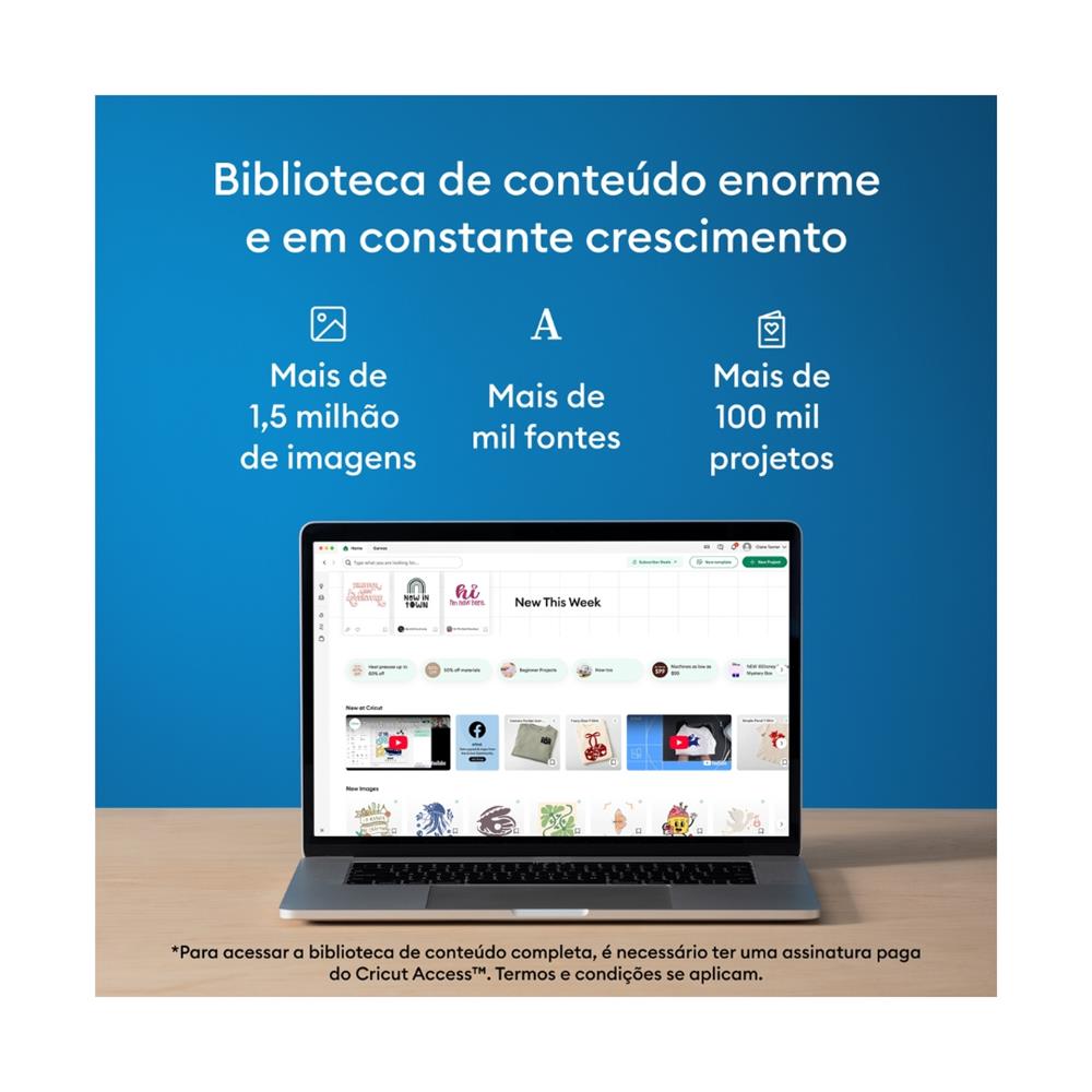 Cricut Explore 5 Kit Essencial - Máquina de Corte Inteligente 30,5 cm com Bluetooth, Corta Mais de 100 Materiais