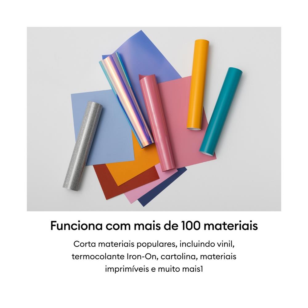 Cricut Explore 5 Kit Essencial - Máquina de Corte Inteligente 30,5 cm com Bluetooth, Corta Mais de 100 Materiais