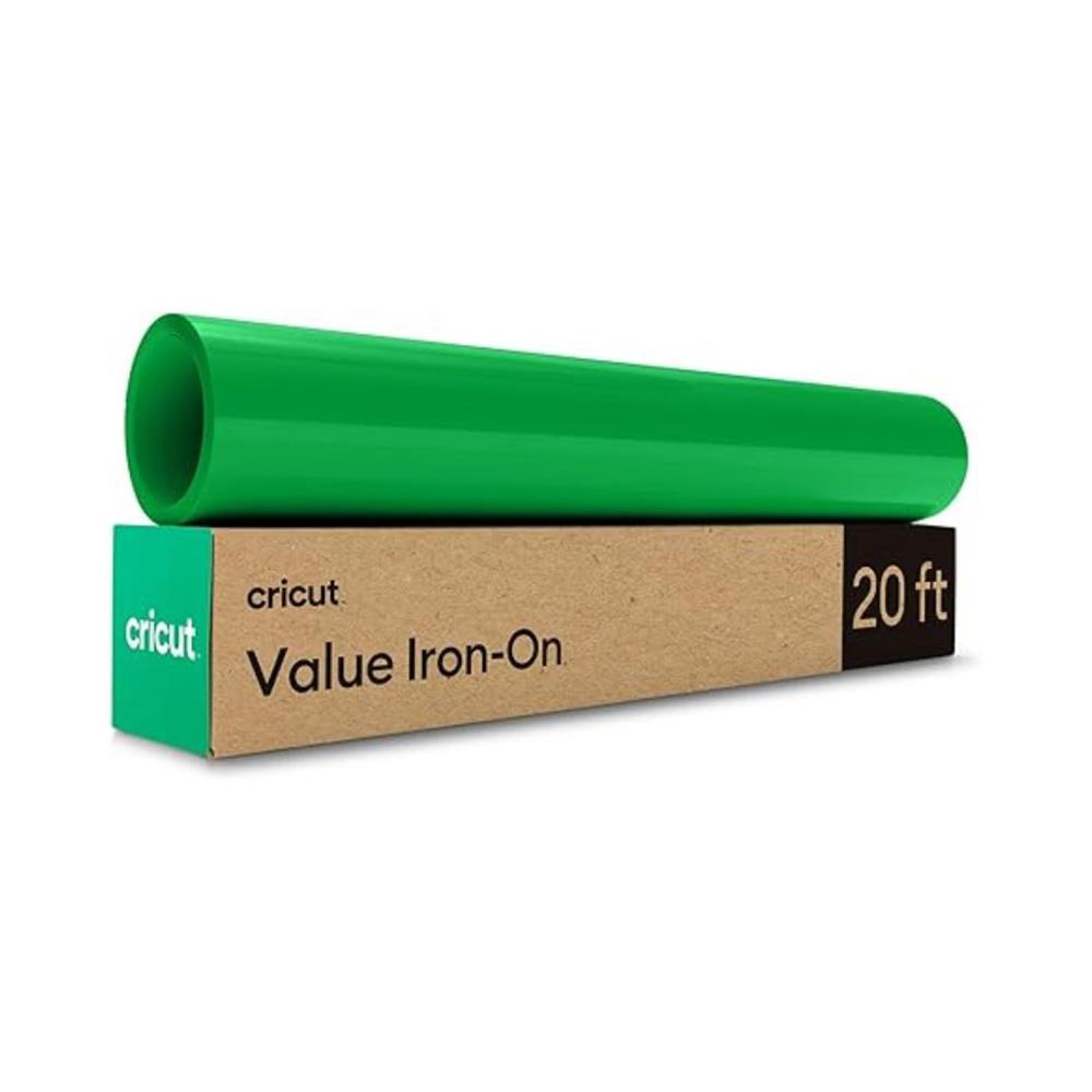 Cricut® Value Iron-On, Verde (30,5 cm x 6,1 m) – HTV (vinil de transferência por calor)
