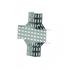 Cruzeta horizontal lisa 90° chapa 20 200x100mm