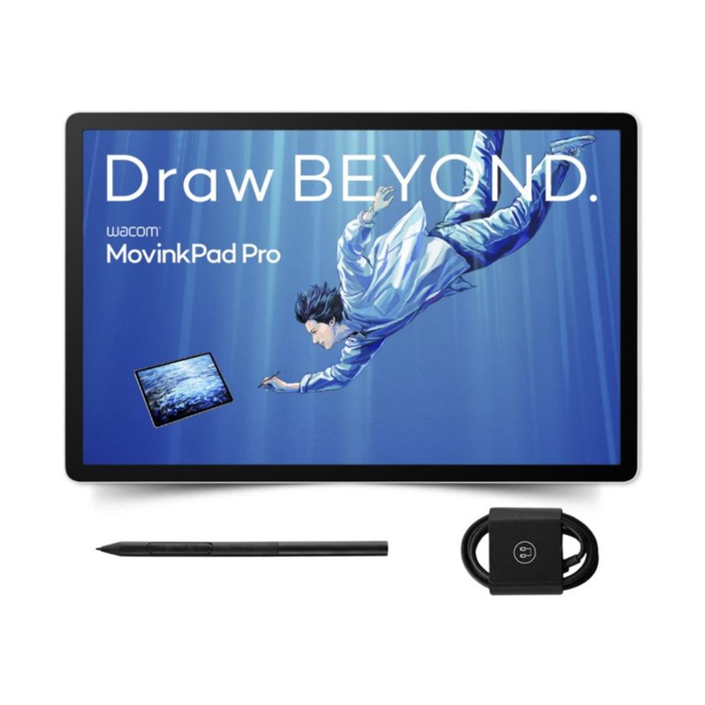 Tablet Android Wacom MovinkPad Pro 14, Tela OLED 14” 3K 120Hz, 256GB, Android 15, Cinza