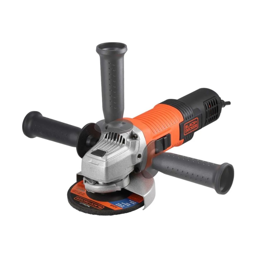 Esmerilhadeira Angular Black+Decker G720X, 920W, 11000RPM, Disco 115mm, 127V, Laranja e Preta