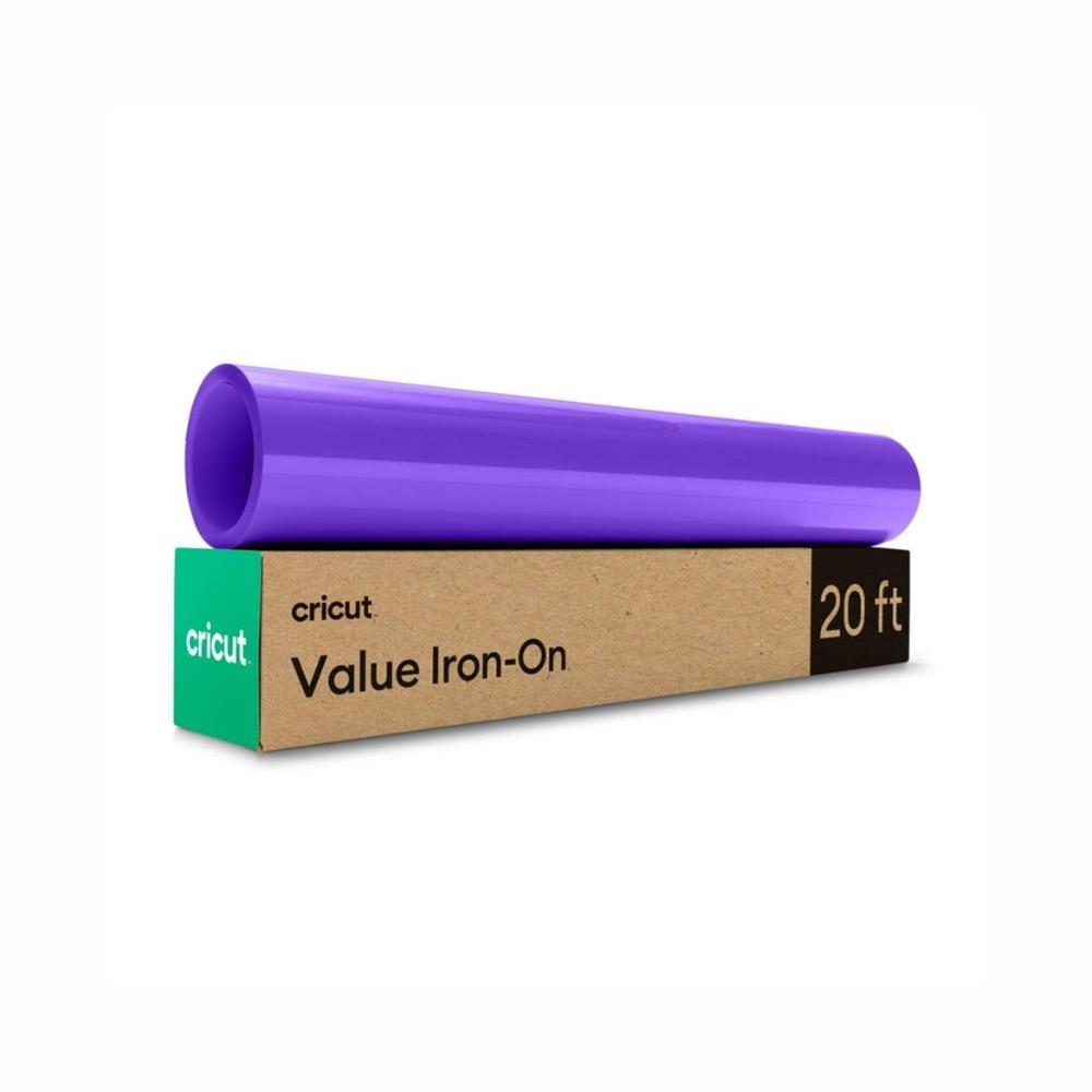 Cricut Value Iron-On- Magenta, Filme de Recorte de 30,48 cm x 6,09 m. Perfeito para personalizar roupas, almofadas, bonés e muito mais