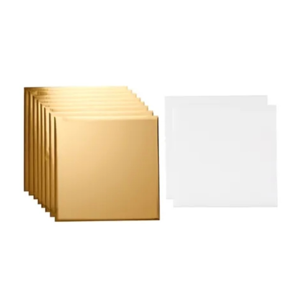Folhas para Transferência de Foil, Cricut, 8 Folhas, 30,5 × 30,5 cm, Dourado, 2011967