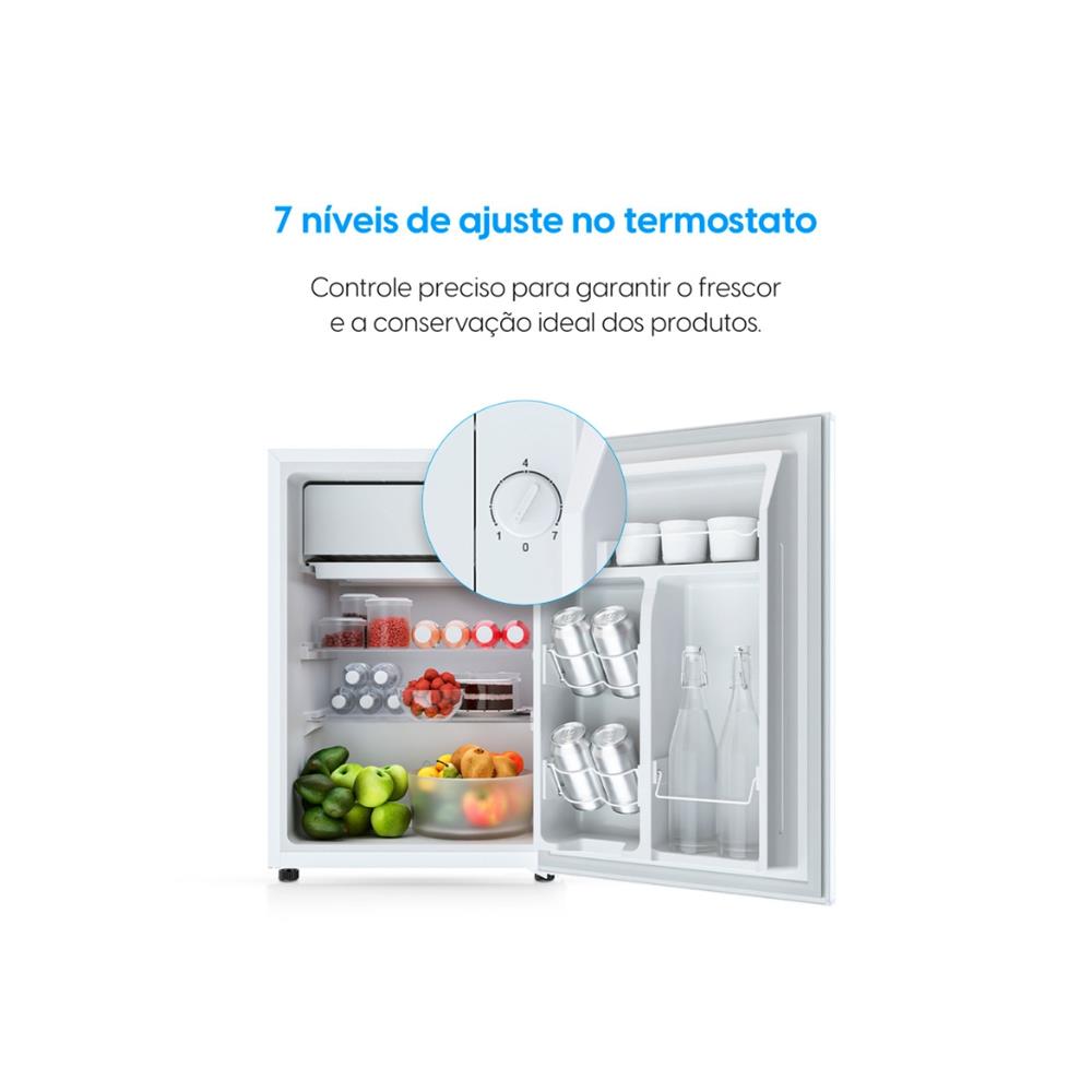 Frigobar Elgin 47 Litros, Porta Reversível e Compartimento Extra Frio, Branco, BAFN047D2NA