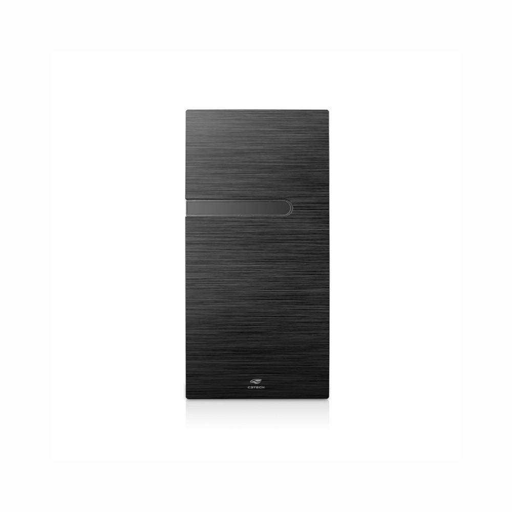 Gabinete C3Tech Micro ATX, Mid Tower, Com Fonte 200W, Preto